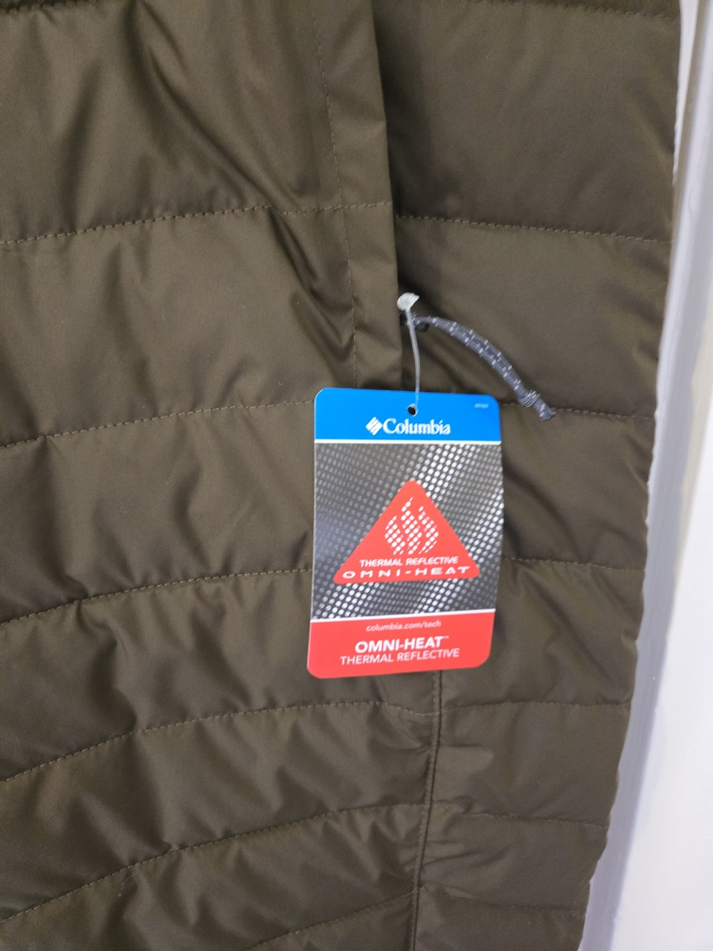 Columbia Olive Green and Black Quilted Puffer Pants - Picture 2 of 7